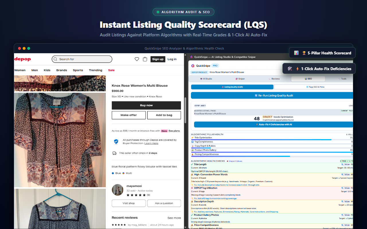 Listing Quality Scorecard Audit