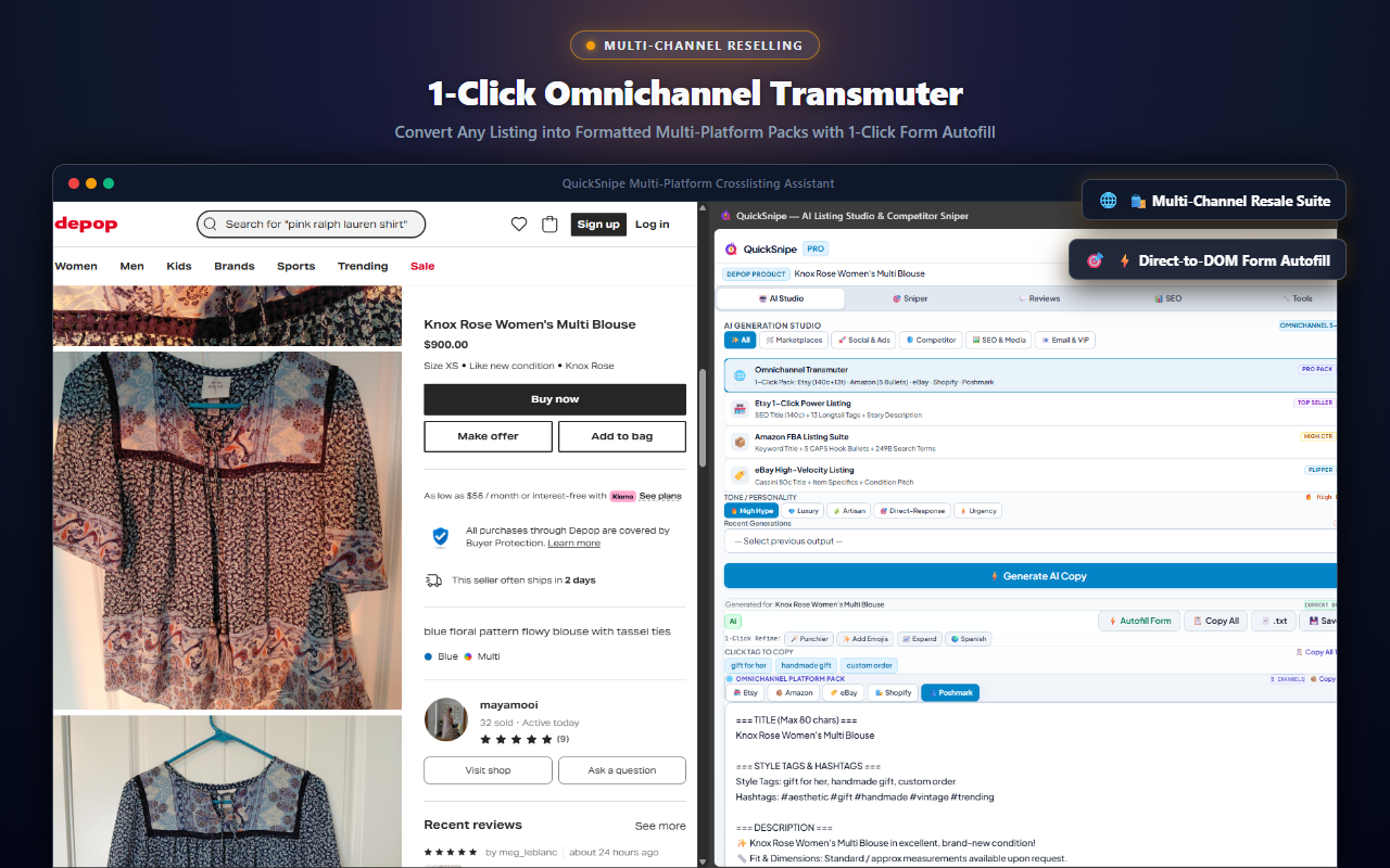 Multi-Platform Cross-Listing Formatter